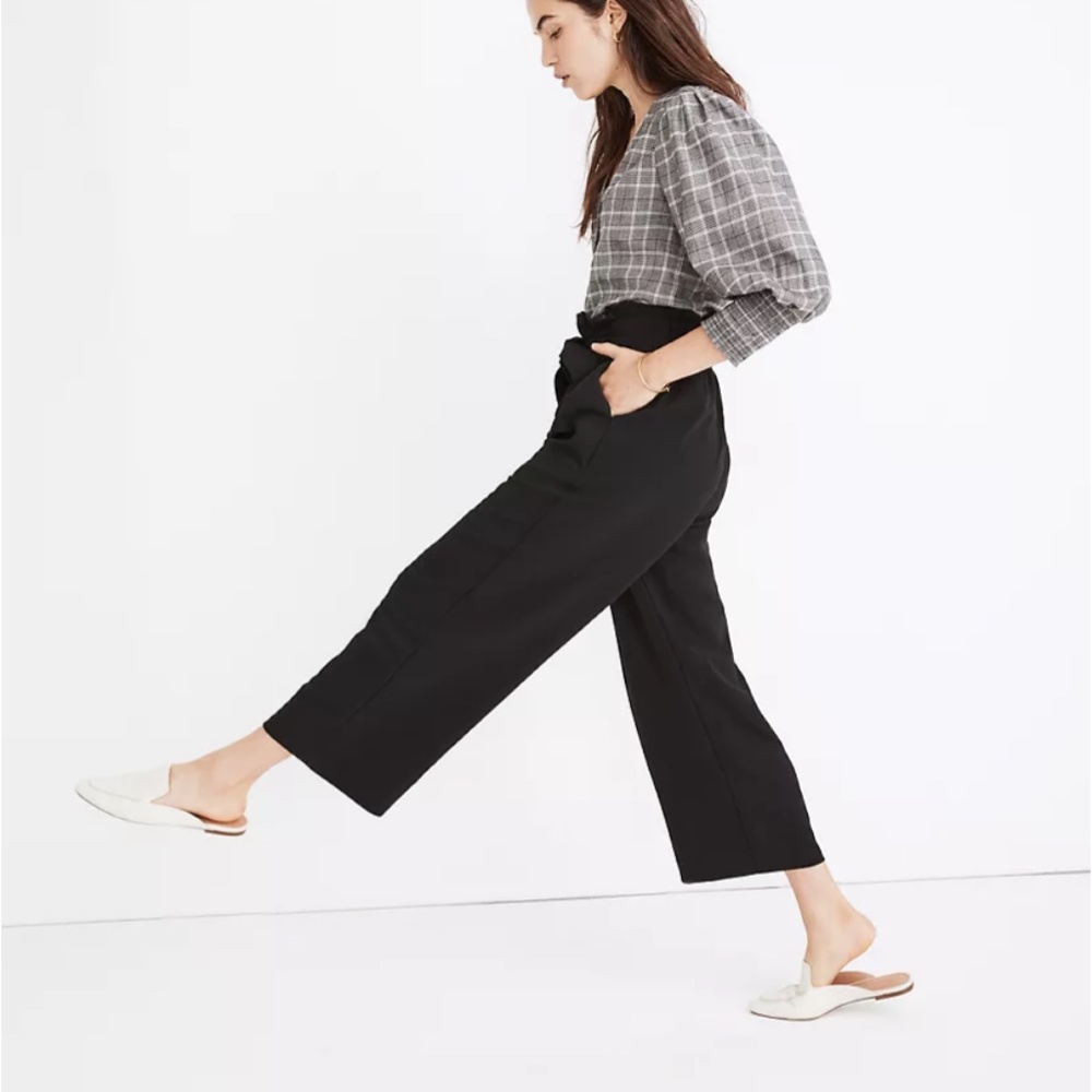 Tall Tie-Waist Huston Pull-On Crop Pants NWT
